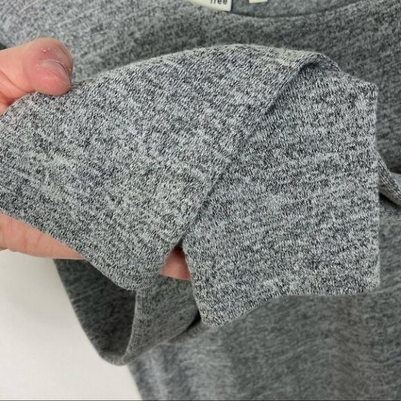 Aritzia Wilfred Free Brinkley Dress Grey Reposa Size Medium Jersey Stretch Mini - Picture 6 of 11